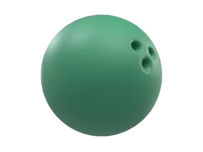 Bowling Ball v1 004 Low-poly 3D model