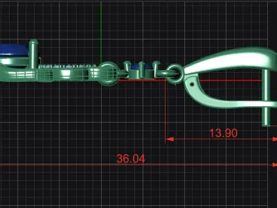 Earrings Mause 3D print model