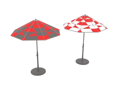 Umbrella with Textures Low Poly Free low-poly 3D model