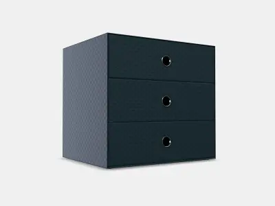 PALLRA Mini chest with 3 drawers Low-poly 3D model