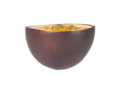 Photorealistic Passion Fruit Half 3D Scan 1 3D model
