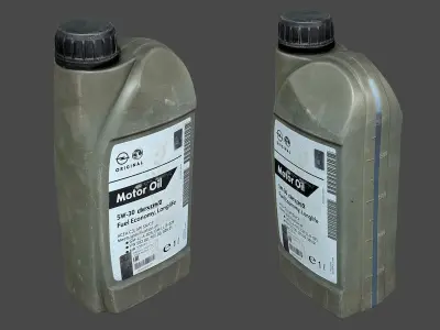 Motor Oil Bottle 3D model get