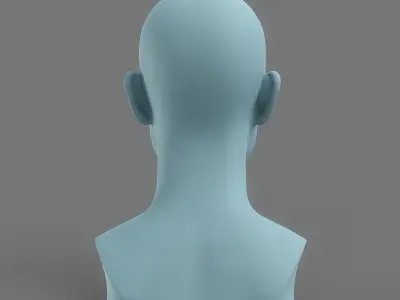 Woman Head Print Ready 3D model