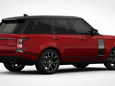 Range Rover SVAutobiography Dynamic 2018 detailed interior 3D model