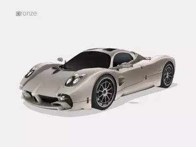 Pagani Utopia 2023 Low-poly 3D model