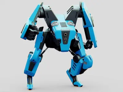 BATTLE DROID ONYX Rigged for Unreal Engine - Unity - MIXAMO 3D model