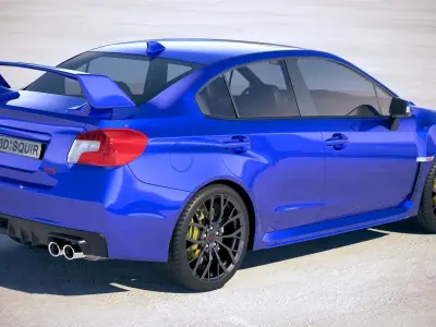 Subaru WRX STI 2018 3D model