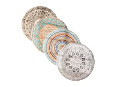 round carpet 8 3D model