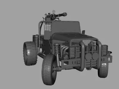 Armored Military Truck 3D model