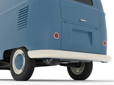 Volkswagen Transporter T1 - Panel Van Free 3D model