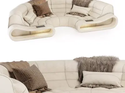 Sofa Dreams Semicircle 3D model