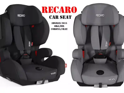 Recaro Baby Car seat Low-poly 3D model