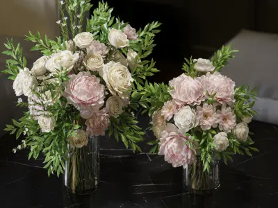 Flower Set 066 Rose Peonies 3D model