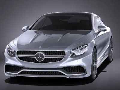 Mercedes-Benz S63 AMG Coupe 2016 VRAY 3D model