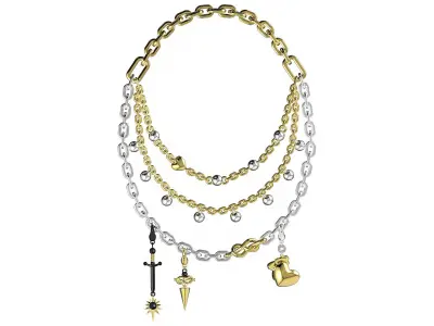 Necklace exclusive 3D print model