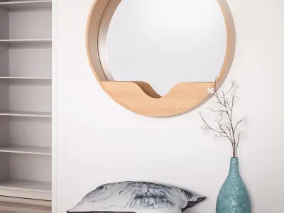 Round Wall Mirror 3D model