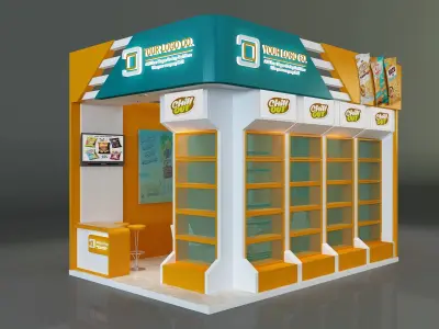 Booth Exhibition Stand a622c 3D model