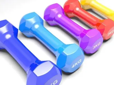  Dumbbell Areobics 3D model