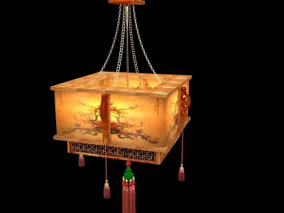 Chinese  palace  lantern  3D model