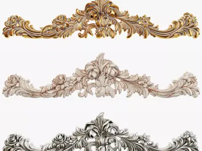 Classic carved 212 3D model