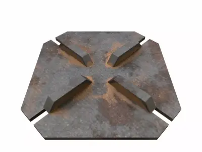 Tire Balancing Plate Low-poly 3D model