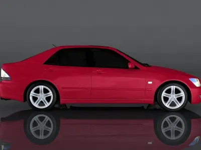 Toyota Altezza RS200 Low-poly 3D model