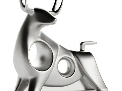 Decorative Abstract Sculpture 08 3D model