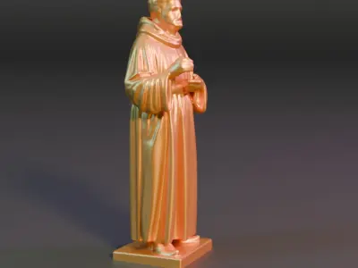 Saint Francis of Assisi 3D model