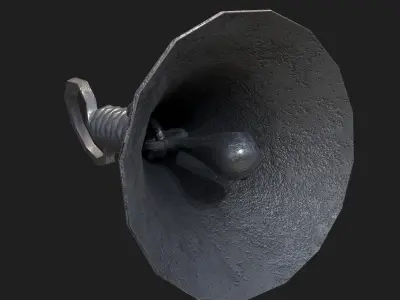 Twisted Bell Low-poly 3D model