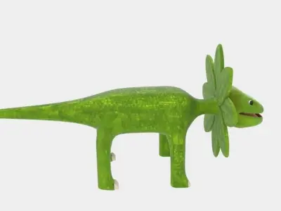  Petal Monster Lizard  Low-poly 3D model