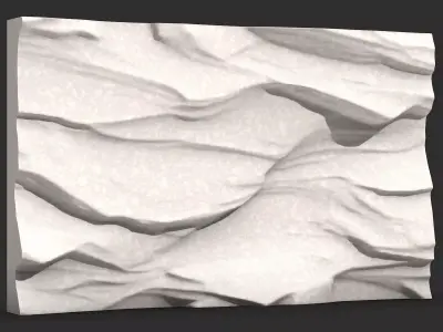 Primitive Rock Wall Scene Kit 3D print model