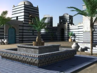 Sultan Palace  Low-poly 3D model