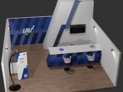 Exhibition Stand 1 3D model