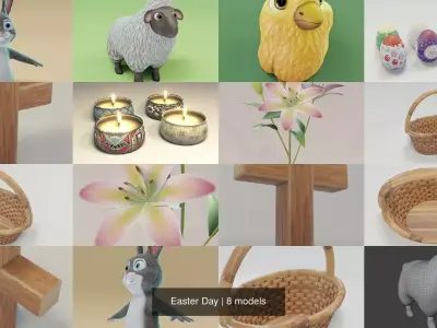 Easter Day 3D Model Collection