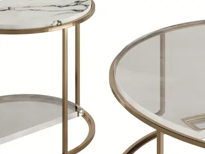 Fendi Boogie Circle Calacatta Marble 3D model