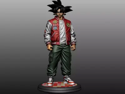 Cool side of Goku 3D print model
