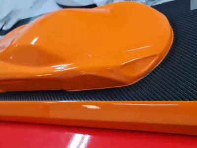 Mclaren Print 3D carbon fiber car - orange 3D print model