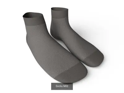 Socks  Collection 01 - 10 models 3D Model Pack