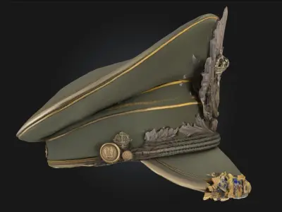Imperial Commanders Cap  Authority Forged in Legacy 3D model