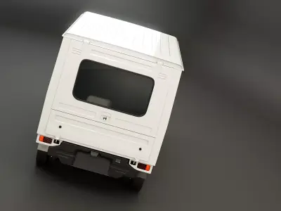 Subaru Sambar 2011 Panel Van Low-poly 3D model
