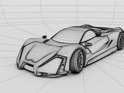 Royal Surplus GT Low-poly 3D model