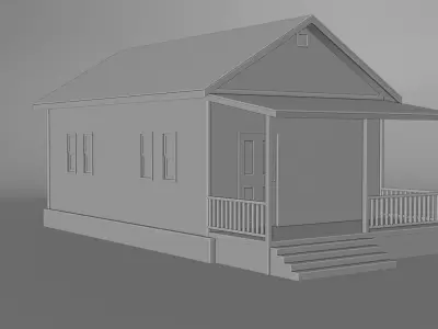 Small Town House Free 3D model