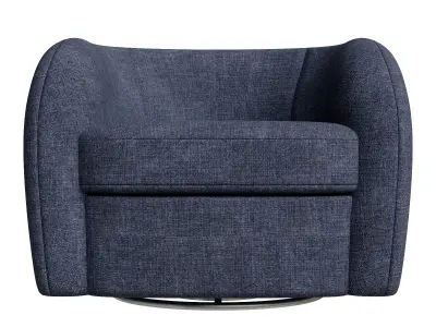 Bolster Lounge Chair Low-poly 3D model