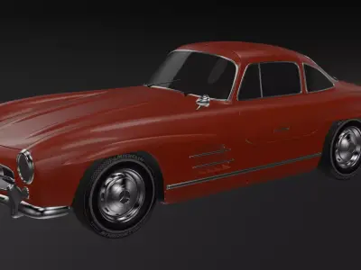 Mercedes-Benz 300 SL Highly Detailed 3D Model 3D model