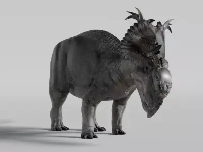 Pachyrhinosaurus Realistic 3d model 3D model
