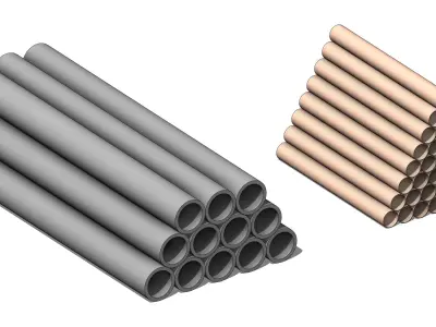 Pipe Deposit - Revit Family 3D model