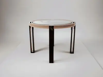 Circular Tables Set 01 UE4 Low-poly 3D model