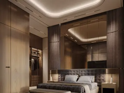 Modern Luxury Bedroom 3D model