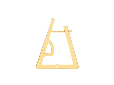 Women Earrings STL OBJ FBX Renders Details 3D print model