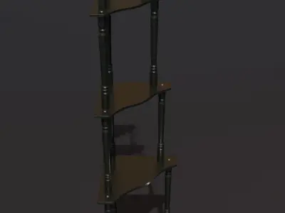 Wood Shelf 3D model